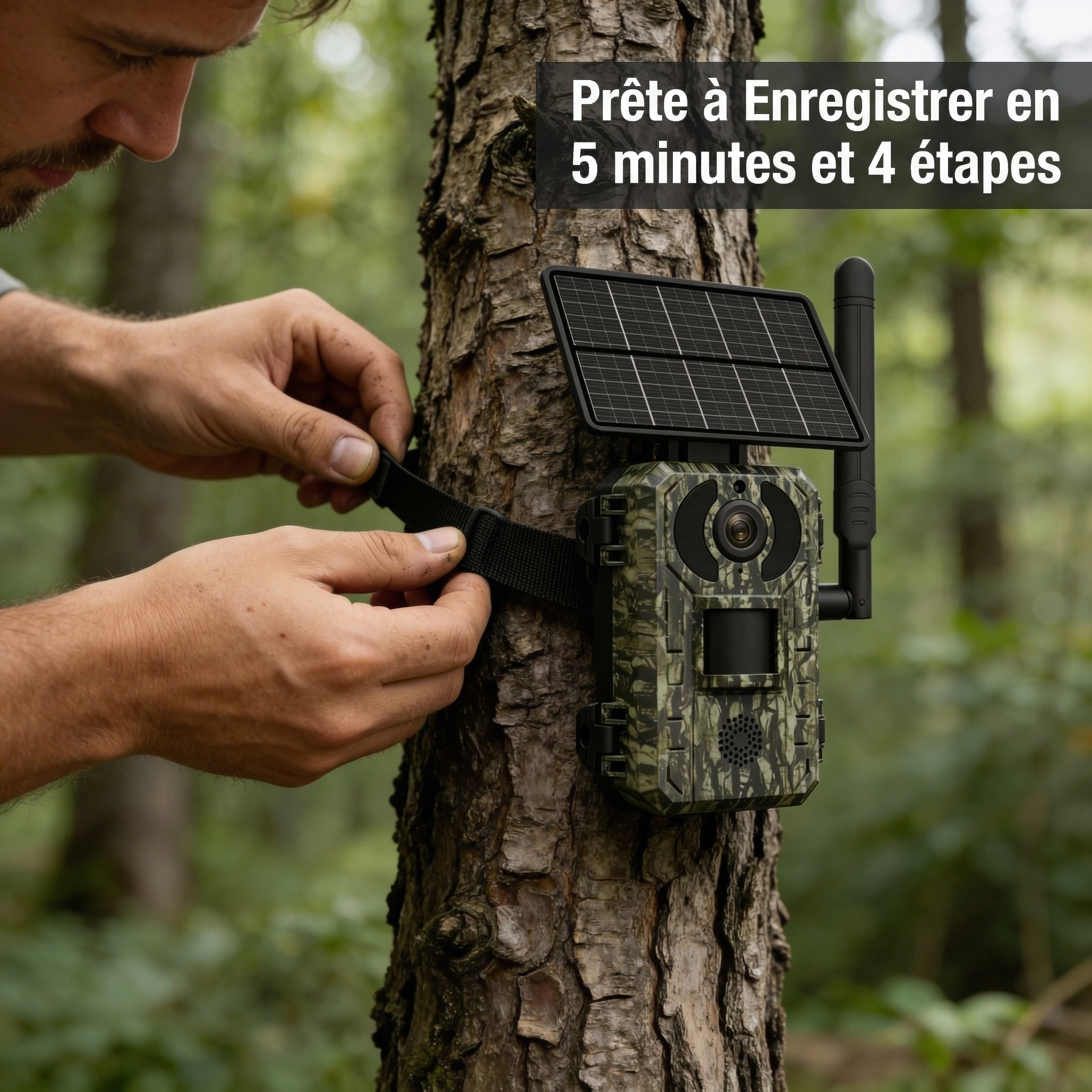 Fonctionnalités caméra de chasse solaire 4G : recharge 100% autonome, vision nocturne 940nm, détection PIR, IP66