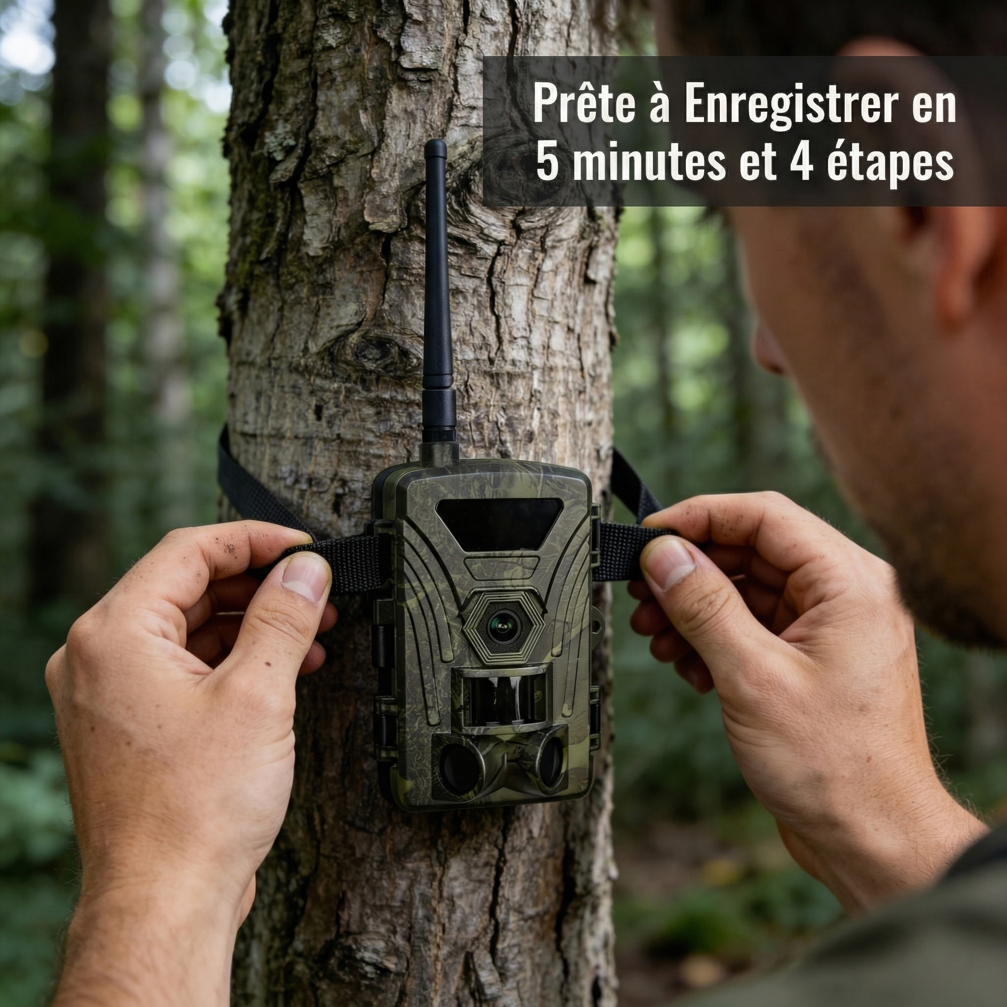 Fonctionnalités caméra de chasse 4G : photo 4K, vision nocturne, détection PIR 120°, résistante IP66