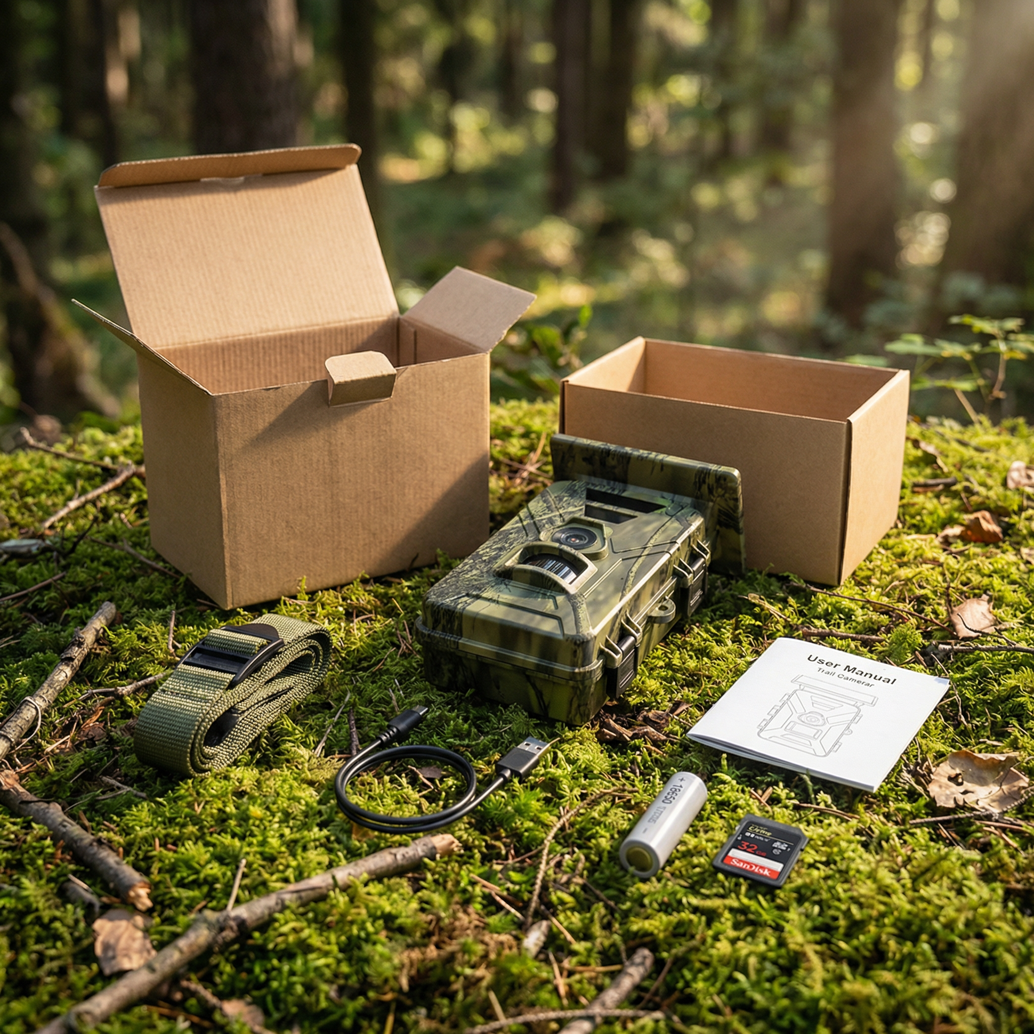 Caméra de Chasse Wifi Solaire 4K Vision Nocturne